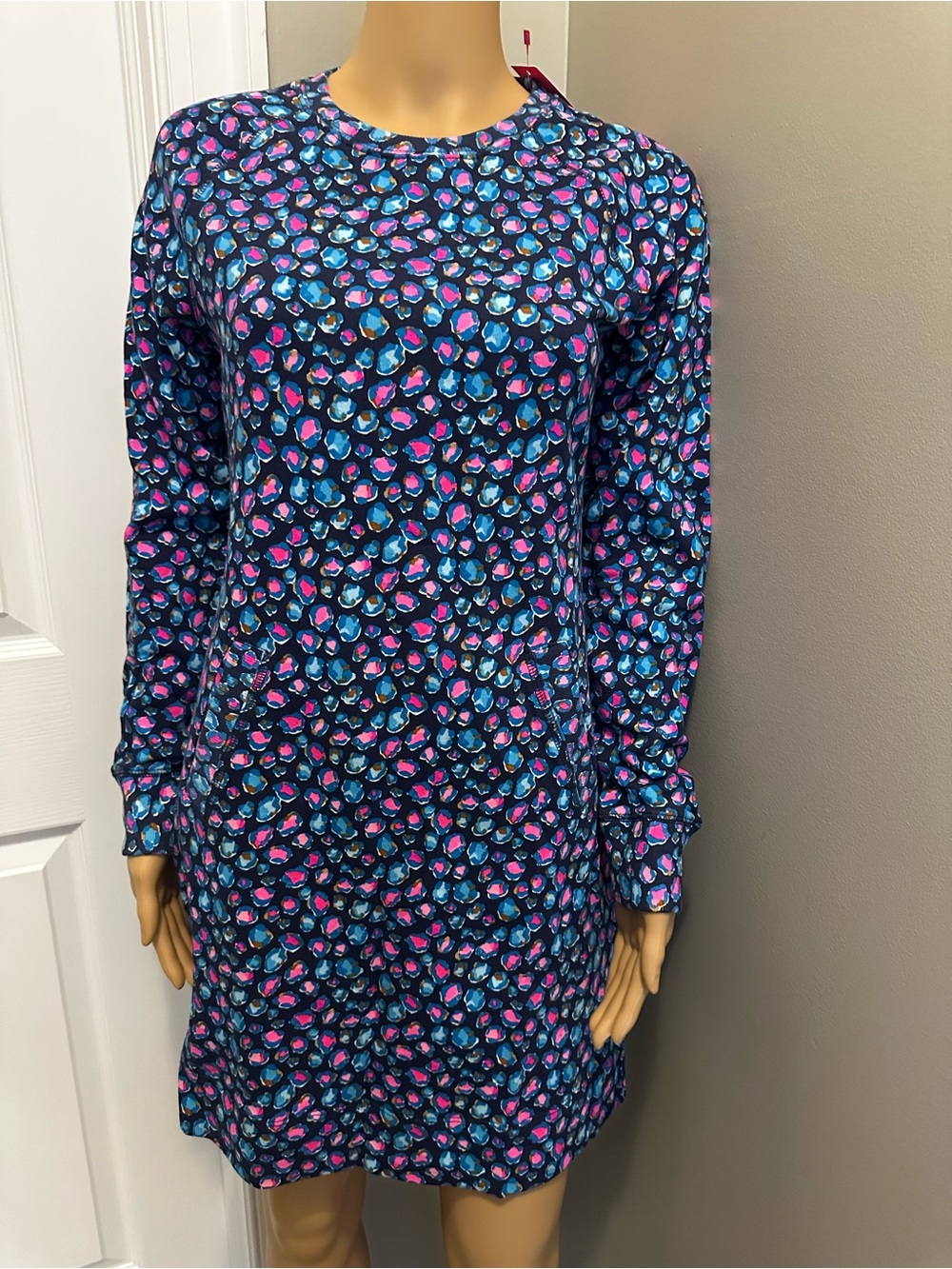 Lilly Pulitzer   Each Comber Shift Dress in Seabreeze Blue Low Tide Navy Spotted